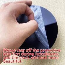 3D DIY Wall Clock Acrylic Mirror Stickers Wall Clocks For Home Decoration Living Room Quartz Needle Hanging Watch Europe Horloge Colors: Black And Silver 16/19/35 Inches Optional Room Decor