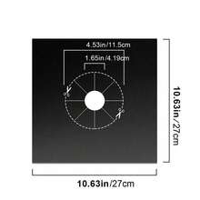 4/6/9/12片装燃气灶炉头保护垫，不粘可重复使用燃气灶保护垫，0.1毫米厚黑色不粘易清洁垫，耐热可裁剪炉头保护垫，易于清洁，适用于烹饪、燃气灶、厨房用具、家居用品、厨房配件 - 彩色 - 查看 10