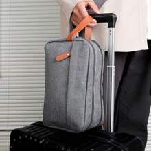 1pc Customized Logo Men'S Travel Toiletry Bag, Large Toiletry Bag Hanging Hood Bag, Travel Toiletry Accessory Waterproof Shaving Bag - Multicolor - View 10