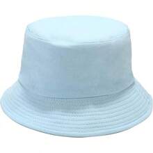 Unisex Reversible Bucket Hat For Beach And Fishing - Light Blue - View 1