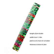 6 件沙龙发刷套装，包含尾梳、女士发刷、男士发刷、纹理刷，采用 PC 材料制成，防静电且耐热，时尚图案，适用于发型设计和大量发量，返校、旅行度假必需品，女士发饰 - 隨機顏色 - 查看 10