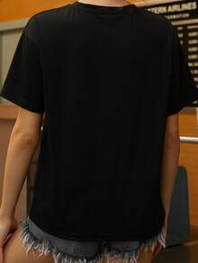 Summer Faux Pearl Element: Fashionable Bowknot T-Shirt