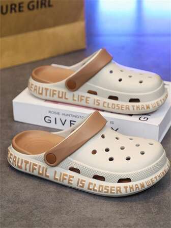Women's Breathable Mesh Quick Dry Thick Sole Hollow Out Casual Water Shoes, Beach Sandals