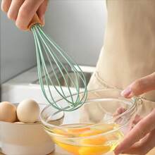 12 Stücke Silikon Kochutensilien Set, hitzebeständiges Pfannenwender Set mit Holzgriffen, für Backen, Kochen und Mixen, beste kleine Küchenhelfer, mit Halterung, Küchenhelfer