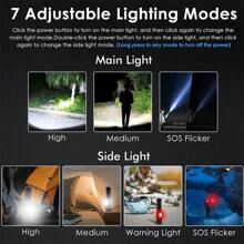 1PC Super XHP70 Powerful LED Flashlight XHP90 High Power Torch Light Rechargeable Tactical Flashlight USB Camping Lamp
