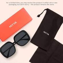 Miyya Oversized Polarized Sunglasses Women,  Retro Sun Glasses For Women 2025, Oversized Shades - Brown/Gradient Brown+Polarized - View 8