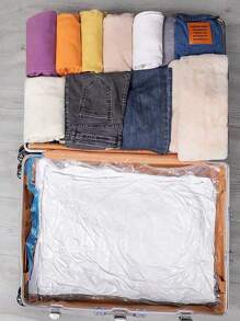 10 Stück klare Vakuum-Kompressions-Aufbewahrungsbeutel - Vakuum-Kleidungs-Reise-Aufbewahrungsbeutel, leichte Reise-Staubschutzbeutel, Kleiderschrank-Aufbewahrungsbeutel, Gepäck-Aufbewahrungsbeutel. Hochwertige Vakuum-Aufbewahrungsbeutel mit Pumpe für Reiseutensilien, Kleidung, Bettwäsche, Decken. Tragbare Vakuum-Kompressionsbeutel, ohne Strom erforderlich. Wohndekoration, Schlafzimmerdekoration