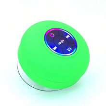 Bluetooth Shower Speaker Portable Bluetooth Speaker 360 HD Surround Sound Waterproof Wireless Speaker With Suction Cup Colorful LED Lights Built-In Mic Shower Radio For Party Travel Beach
