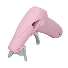 Pistola de pegamento caliente inalámbrica portátil, recargable por USB Pistola de pegamento eléctrica antiquemaduras con 30 barras de pegamento para reparaciones en el hogar, la escuela y la oficina - Tecnología a prueba de fugas, de 1 a 2 minutos para calentarse - Rosa - Ver 11