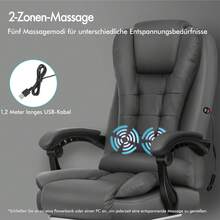 Home Office Chairs - Grey - View 3