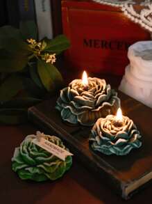 1pc Peony Flower Silicone Candle Mold, Suitable For Making 3D Floral Candles, Scented Stone, Resin Crafts And Other Handmade Items, Decor For Home, Mother's Day, Festivals, Parties