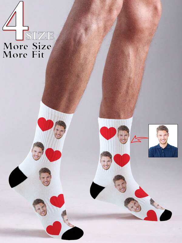 Custom Face Socks, Custom Photo Sock, Custom Printed Socks, Personalized Funny Face Socks, Custom Picture Socks, Put Any Face On The Socks, Anniversary Gift, Valentine Gift, Birthday Gift, Wedding Gift, Mother's Day Gift, Father's Day Gift, Best Friend Gift, Gift For Mom/Dad, Gift For Girlfriend/Boyfriend, Gift For Her