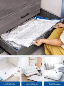 10 Stück klare Vakuum-Kompressions-Aufbewahrungsbeutel - Vakuum-Kleidungs-Reise-Aufbewahrungsbeutel, leichte Reise-Staubschutzbeutel, Kleiderschrank-Aufbewahrungsbeutel, Gepäck-Aufbewahrungsbeutel. Hochwertige Vakuum-Aufbewahrungsbeutel mit Pumpe für Reiseutensilien, Kleidung, Bettwäsche, Decken. Tragbare Vakuum-Kompressionsbeutel, ohne Strom erforderlich. Wohndekoration, Schlafzimmerdekoration