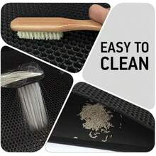 1pc Gray Cat Litter Mat - Double Layer Design, Washable Waterproof Mat With Flip Cover For Easy Cleaning, Available In 30*40cm/40*50cm/45*60cm/55*75cm/60*90cm (Multiple Sizes), Suitable For Various Cat Litter Box Sizes - Multicolor - View 10