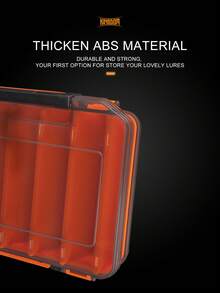 Kingdom Plastic Fishing Box 12 14 Compartment High Strength Double Sided Bait Fishing Accessories Storage Fishing Tackle Box