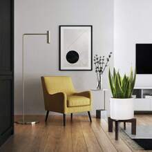 Wood Plant Stand, Mid Century Modern Planter, Rattan Flower Pot Stand, Low Short Plant Stands For Indoor - Boho Rustic Wooden Stool For Plant Pot Holder