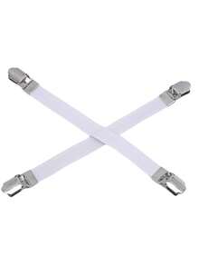 4 件装熨衣板套桌布扣固定器沙发夹紧固件支撑床单夹扣家具配件