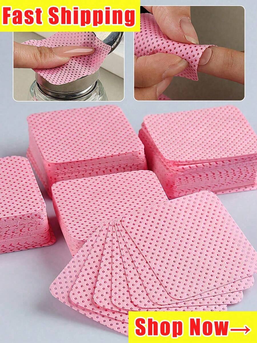 Khăn lau tẩy sơn móng tay dạng gel, vệ sinh móng, dung dịch tẩy sơn móng tay, khăn lau không xơ, miếng lau, dụng cụ trang điểm bán sỉ, chất tẩy rửa, chăm sóc móng, dung dịch tẩy sơn móng tay, khăn lau không xơ, chất tẩy rửa, miếng lau - Nhiều màu - Xem 1