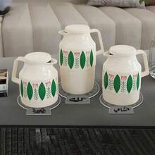 1/2/3件阿拉伯语短语亚克力桌垫茶壶垫装饰标签挂饰，适用于阿拉伯咖啡杯垫、饮料和茶壶装饰餐垫杯垫。适用于家居、活动、办公室、家庭宾客、客厅、咖啡厅、茶馆、餐厅及宴会茶具、节日礼品。咖啡厅和餐厅的识别和管理。标签设计简洁明了，易于识别和阅读。