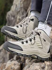 2025 New Brand Outdoor Leather Hiking Boots, Men & Women's Mountain Climbing Shoes, Trekking Camping Trail Running Thick Sole Boots (Please Order 1 Size Up If You Have Wide Feet)