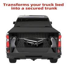 Huisuilinss Soft Roll Up Truck Bed Tonneau Cover Compatible For 2019-2025 Sierra 1500/2500HD/3500HD,Waterproof & Sun-Resistant Truck Bed Cover,5.8ft/6.6ft - 5.8FT - View 2