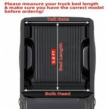 Huisuilinss Soft Roll Up Truck Bed Tonneau Cover Compatible For 2019-2025 Sierra 1500/2500HD/3500HD,Waterproof & Sun-Resistant Truck Bed Cover,5.8ft/6.6ft - 5.8FT - View 3