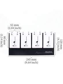 Rhythmus-, Notenlese- und Notenlernkarten, Musikunterrichtsmaterialien für Klavier, Schlagzeug und andere Instrumente
