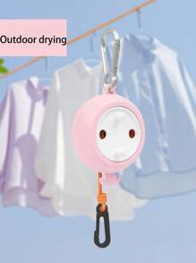 Varal retrátil para pendurar roupas, para áreas internas e externas, para hotéis/motéis, 1 peça