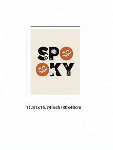 1pc Kikiandnim Cute Halloween Digital Print Set Spooky Whimsical Printable Mural Collection, Frameless Ghostly Wall Art For Kids Room/Playroom/Nursery, After School Party Gift & Trick-Or-Treat Decor (Spooky Carnival Vacation Prints, Funky Posters) Halloween Decor Christmas Decoration Thanksgiving Wedding Home Decor Home Decor Fall Decor Autumn Decor Birthday Decorations For Gifts Party Supplies Indoor Holiday Festival Decor Wall Decor Halloween Ornaments - Multicolor - View 13