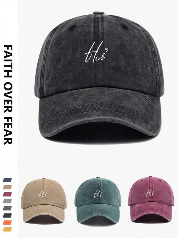 1pc Letter Pattern Versatile Fashion Outdoor Sunshade Baseball Cap, Suitable For Daily Use