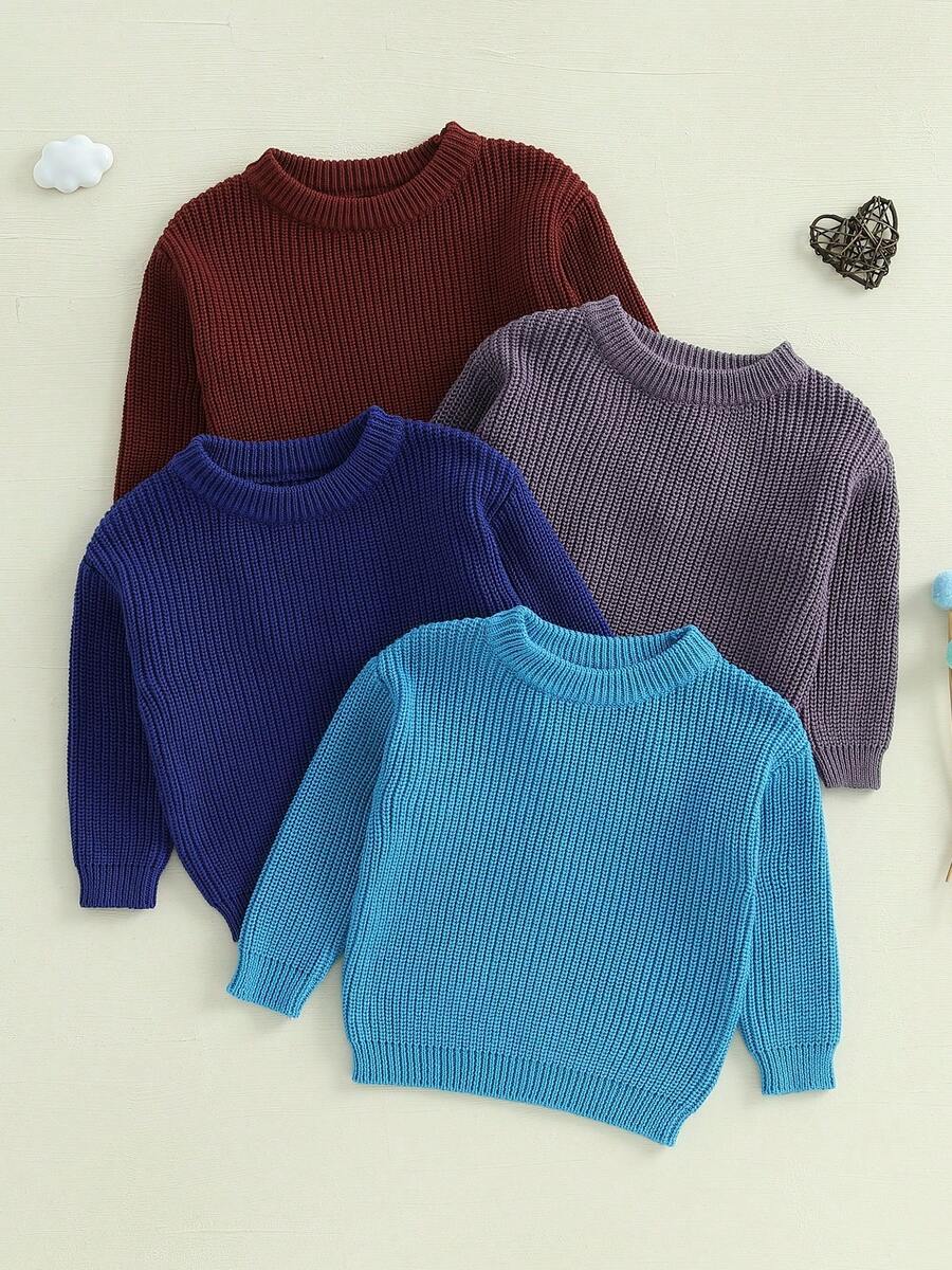 Newborn Baby Sweaters - Dark Brown - View 1