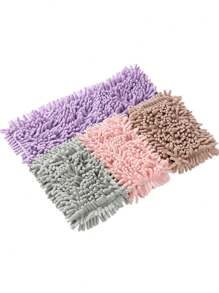 New Chenille Mop Head, Flat Mop Replacement Head, Static Electricity Dry & Wet Dual-Use Mop Replacement Cloth, Suitable For Home Wood Floor And Tile Dry & Wet Mopping