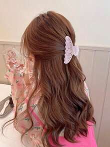 1 件轻奢醋酸纤维全钻高端发爪夹发夹发夹下巴夹发夹发束发夹发夹，适合女性日常旅行、聚会、旅行时作为发饰使用。发饰 - 彩色 - 查看 10