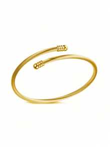 New Fashionable High Quality Stainless Steel Flower Zirconia Bangle & Open Cuff Bracelet Jewelry Set, Suitable For Women Everyday Wear