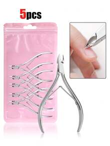 8/6/5/4/3/2/1 件套不锈钢修甲套装，包含指甲钳、指甲剪、指甲护理工具、角质去除器、指甲推，适用于修甲和足疗