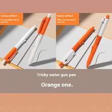 恶作剧水枪笔，趣味打火机水枪，按压式喷水恶作剧玩具水枪，还能写字，适合青少年恶作剧游戏，打火机水枪玩具恶作剧，适合各种节日礼物 - 彩色 - 查看 12