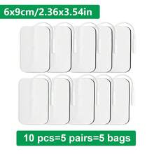 Parches de electrodos reutilizables y autoadhesivos premium para unidad TENS, compatibles con máquinas TENS/EMS para estimulación muscular. Utilizan conectores de cable de clavija de 2,0 mm y vienen disponibles en varios tamaños. - Multicolor - Ver 23