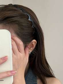 Women Zig Zag Black Plastic Sharks Tooth Hair Comb Headband Fashion Women Leopard Hairbands Hair Accessories For Daily, Hair Band, Hair Hoop, Autumn - Multicolor - View 6