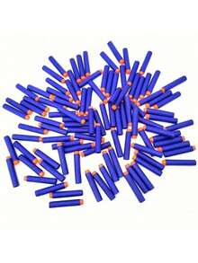 10/50/100/200pcs EVA Foam Soft Bullet Refills For Toy Guns, Blue Color, Suitable For Elite Soft Dart Foam Head Darts Universal Type