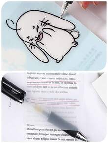 1 包 50 张透明便签，10 包/500 张带粘合剂的简易便签，用于做笔记、备忘录的突出显示贴纸，适用于学校用品、办公文具、学生、专业人士、家庭使用、返校 - 無色 - 查看 5