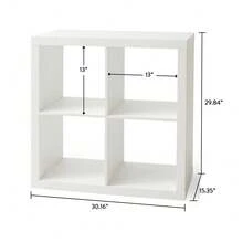 Four Compartment Storage Box - Weiße Textur - Übersicht 3