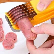 1pc Banana Slicer, Multifunctional Manual Thin Sausage/Fruit Salad Cutting Gadget