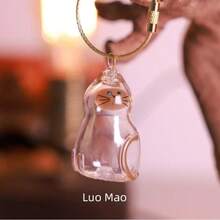 1pc Transparent Cat Hair Storage Box, Pendant, Cat Hair Capsule Keychain, Multi-Function Portable Pet Hair Storage Bag, Charm Capsule, Essential For Pet Owners - Multicolor - View 6