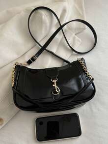 Stylish Shoulder Bag With Decorative Hardware, Fashionable Versatile Square Crossbody Bag Suitable For Daily Use By Women In Summer