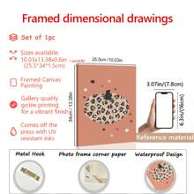1 件豹纹南瓜 - 秋季帆布装饰、画廊墙壁艺术、万圣节装饰、温馨秋季海报、万圣节南瓜装饰、墙壁艺术、海报、带画框的墙壁艺术、房间装饰、卧室装饰、墙壁装饰、浴室装饰、客厅装饰、厨房装饰、墙壁艺术 - 帆布材料（可选框架）