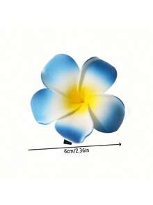 6/12/24/36 件夏威夷花发夹，女士人造花发夹，鸡蛋花发夹，适合节日海滩派对，夏季热带花卉发饰，婚礼派对，女孩节日礼物，母亲节礼物爪夹发夹发夹，1 件 - 彩色 - 查看 10