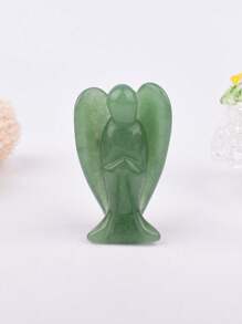 1 Peça Decoração de Anjo de Cristal de Quartzo Natural Esculpido à Mão, Espécime Mineral, Decoração Doméstica/de Quarto, Adequado como Presente de Feriados