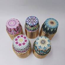 Cakegiugiu Set , 50/100pcs Disposable Paper Baking Cups, Disposable Cupcake Cups With Lids, Heat Resistant Glossy Cupcake Liners, Muffin Cups - C - View 7