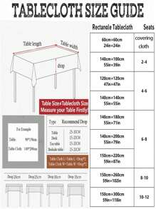 1 Pièce Nappe Minimaliste Carrée En Polyester Anti-tache Et Anti-poussière, Couleur Unie, Haut De Gamme, Convient Pour La Décoration De La Maison, Du Restaurant, De La Fête Et Du Camping
