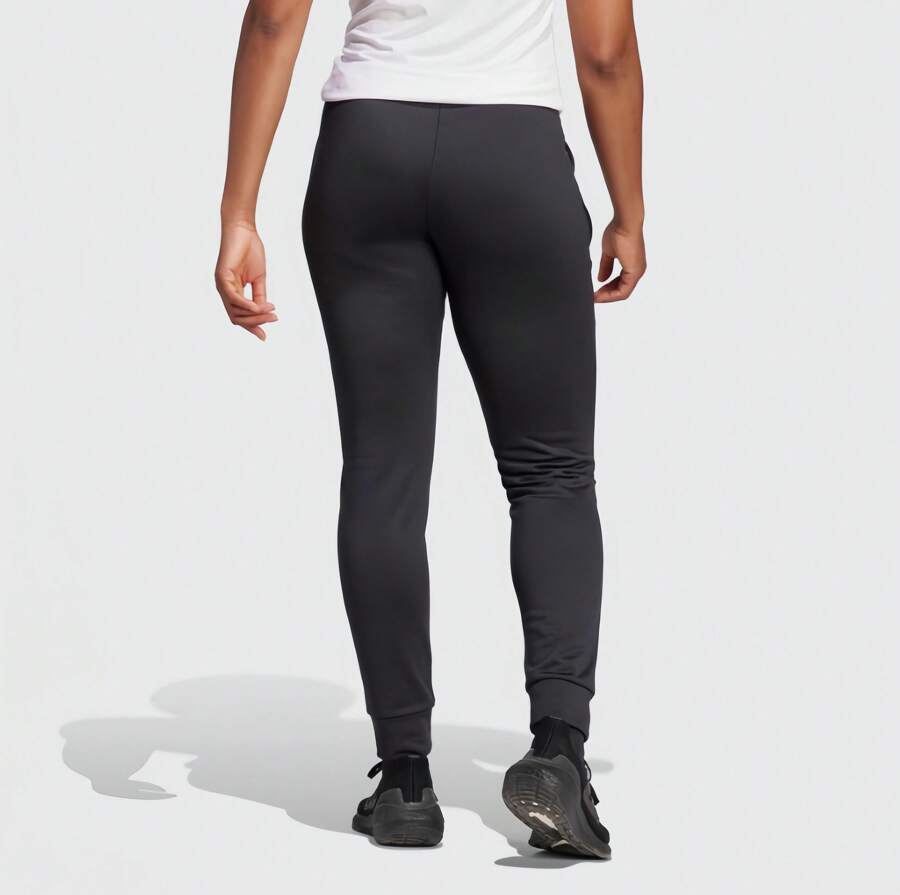 Adidas Women's Simple Fitness High Waist Tapered Pants Plus Fleece Warm Casual Sports Pants